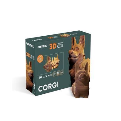 Картонный пазл (конструктор) "Cartonic 3D Puzzle CORGI" 132986 фото