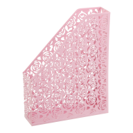 Лоток вертикальний Rose Pastel металевий, рожевий