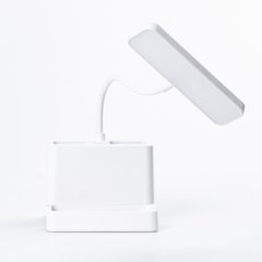 Настольная лампа светодиодная аккумуляторная с органайзером, белый