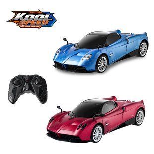 Машинка на радиоуправлении "PAGANI Huayra" на батарейках синяя/красная DHTRC10485GN фото
