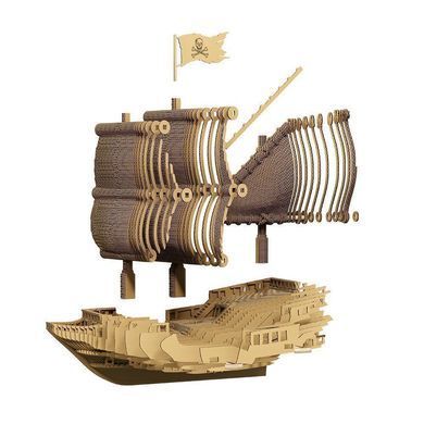 Картонний пазл (конструктор) "Cartonic 3D Puzzle PIRATE SHIP" 134379 фото