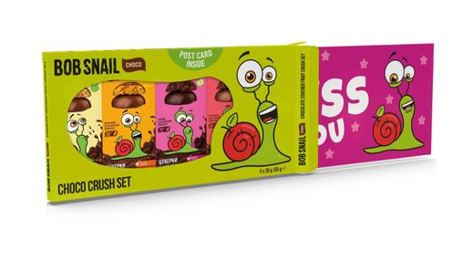 Bob Snail набор Choco Crush Set с открыткой