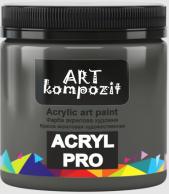 Фарба акрилова художня "ART Kompozit", 0,43 л (511 сіра темна)