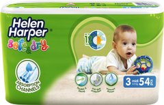 Helen Harper підгузники дитячі Soft&Dry 3 (4-9кг) 54шт Midi