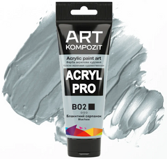 Фарба акрилова художня Серія "Пастель" Acryl PRO ART Kompozit, 75 мл (B02 блакитний серпанок)