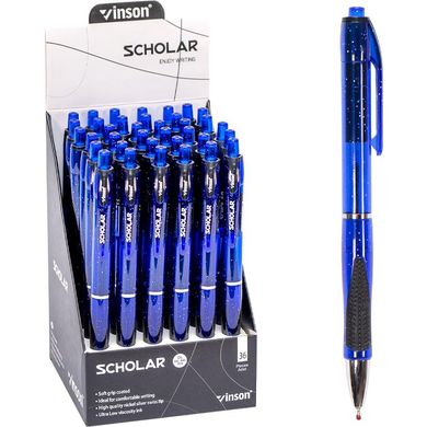 Ручка масляная VINSON синяя V5-1 автоматическая