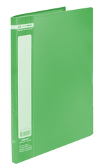 Папка пластиковая с 20 файлами А4 JOBMAX, зеленый