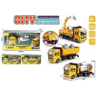 Спецтехника 7756 S-334 AB (120/2) металлопластик, инерция, резиновые шины, подвижные элементы, в кор 7756 S-334 фото