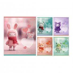 Тетрадь школьная Yes Kawaii notebook А5 12 листов коса линия 768739 фото