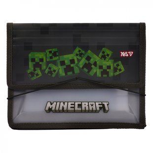 Папка для зошитів пластикова Yes Minecraft Creepers В5 на резинці 492360 фото