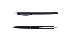 Ручка кульк.автом. COLOR, L2U, 1 мм, чорний корпус, сині чорнила