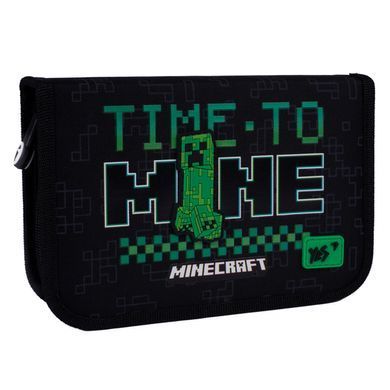 Пенал твердий YES одинарний з двома клапанами HP-04 Minecraft Time 533631 фото