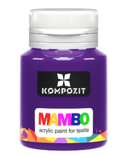 Фарба акрилова по тканині MAMBO "ART Kompozit", 20 мл (21 ультрамарин фіолетовий) 46831-20мл фото