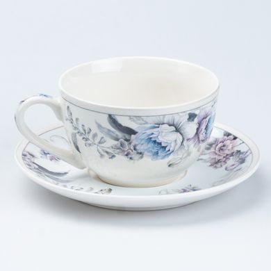 Столовий сервіз на 6 персони керамічний Floral, білий HP23419 фото