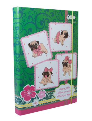 Папка для работы LOVELY DOG, картонная, на резинках А4+ (300х212х28мм), KIDS Line ZB.14931 фото