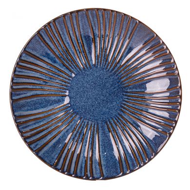 Тарелка фарфоровая круглая 27 см, синий
