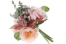 Декоративний букет Троянд, 35см, колір - рожевий