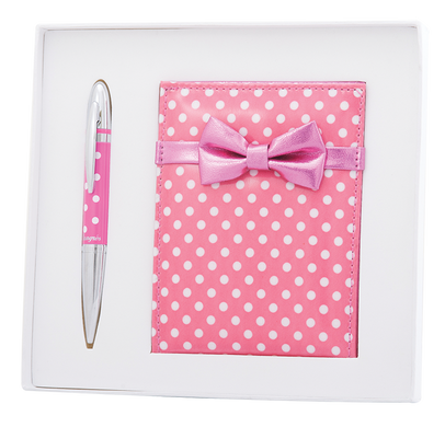 Набор подарочный (ручка шариковая + зеркало) Langres Monro Розовый