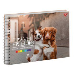 Альбом для малювання YES А4 30 Спіраль Travel friends 130571 фото