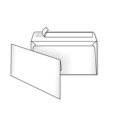Конверты евро Kuvert 110х220мм DL SKL Белые (2052)