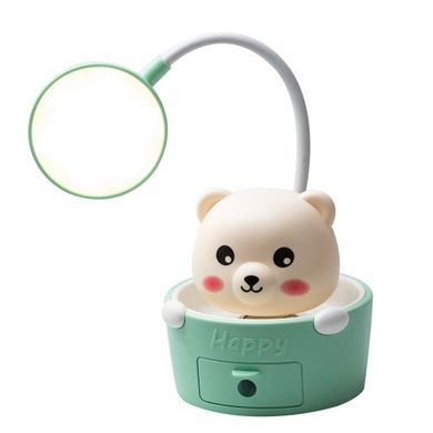 Дитяча настільна лампа Cute Pets з точилкою для олівців, бірюзовий HP12268TU фото