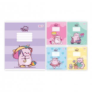 Тетрадь школьная Yes Pembe the Cat А5 12 листов коса линия 769089 фото