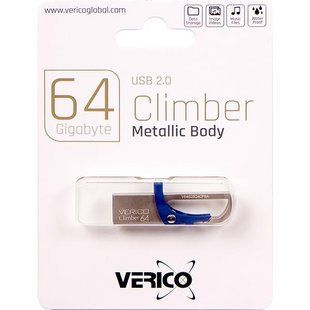 Флешка Verico USB 64Gb Climber Blue 1UDOV-RFBE63-NN 603228 109580 фото