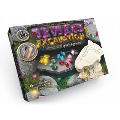 Набор для проведения раскопок "JEWELS EXCAVATION" камни JEX-01-02