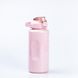 Бутылка для воды набор 3в1 500мл 900мл 2л с дозатором, розовый