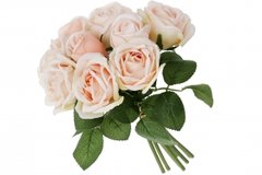 Декоративний букет Троянд, 25см, колір - ніжно-рожевий