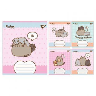 Тетрадь ученическая школьная Yes Pusheen Weekend А5 12 листов линия 767608 фото