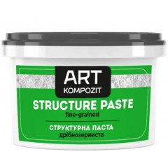 Паста структурна дрібнозерниста "ART Kompozit", білий, 0,3 л