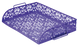 Лоток горизонтальний “Barocco” 320x250x7мм, металевий, фіолетовий