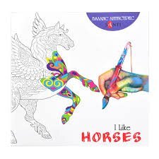 Розмальовка антистрес "I like horses"