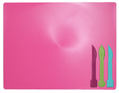 Дощечка для пластиліна, 3 стека, рожева