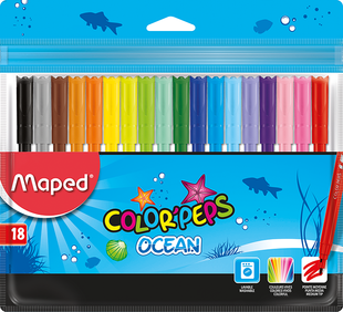 Фломастери COLOR PEPS Ocean, 18 кол.