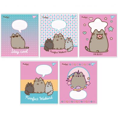 Тетрадь школьная Yes Pusheen 12 листов линия