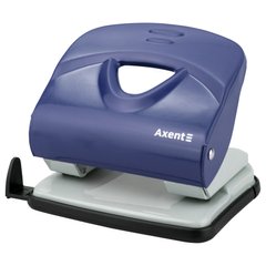 Діркопробивач для паперу Axent Exact-2 3930-02-A, металевий, 30 аркушів, синій