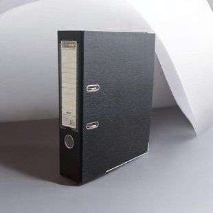 Реєстратор односторонній А4, 70/75 мм (внутріш./зовніш.), BEST, чорний BM.3021-01с фото