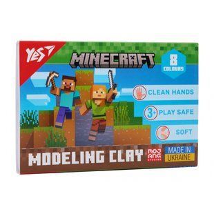 Пластилін Yes Minecraft 8 кольорів 160 г 540656 фото