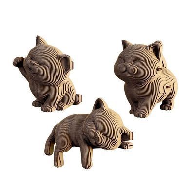 Картонний пазл (конструктор) "Cartonic 3D Puzzle KITTENS TRIO" 134614 фото