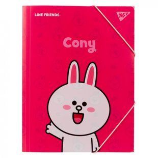 Папка YES Line Friends Cony A4 на резинке 492097 фото