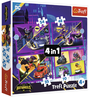 Trefl Пазли "4in1 (35, 48, 54, 70)" Batwheels Зустрічайте Batwheels 46589 фото