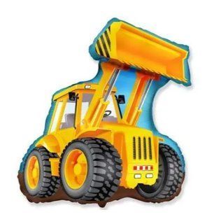 Фольгированный шарик фигура "Самолет" синяя Flexmetal 52х100 см. (1шт.) 02152 фото