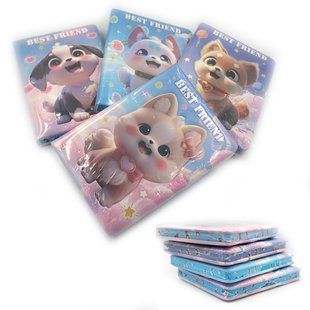 Блокнот объемный мягкий "Best friend" 13*18см, 96P, 80G, линия, цветной торец 3762-20 фото