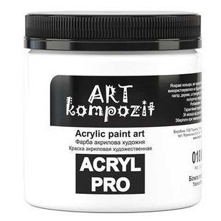 Краска акриловая художественная "ART Kompozit", 0,43 л (018 белила титановые) 43502 фото